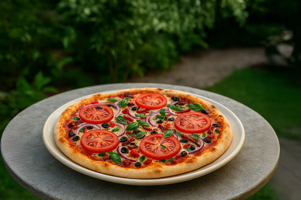 Pizza με Σάλτσα Ντομάτας με Μέλι & Αστεροειδή Γλυκάνισο