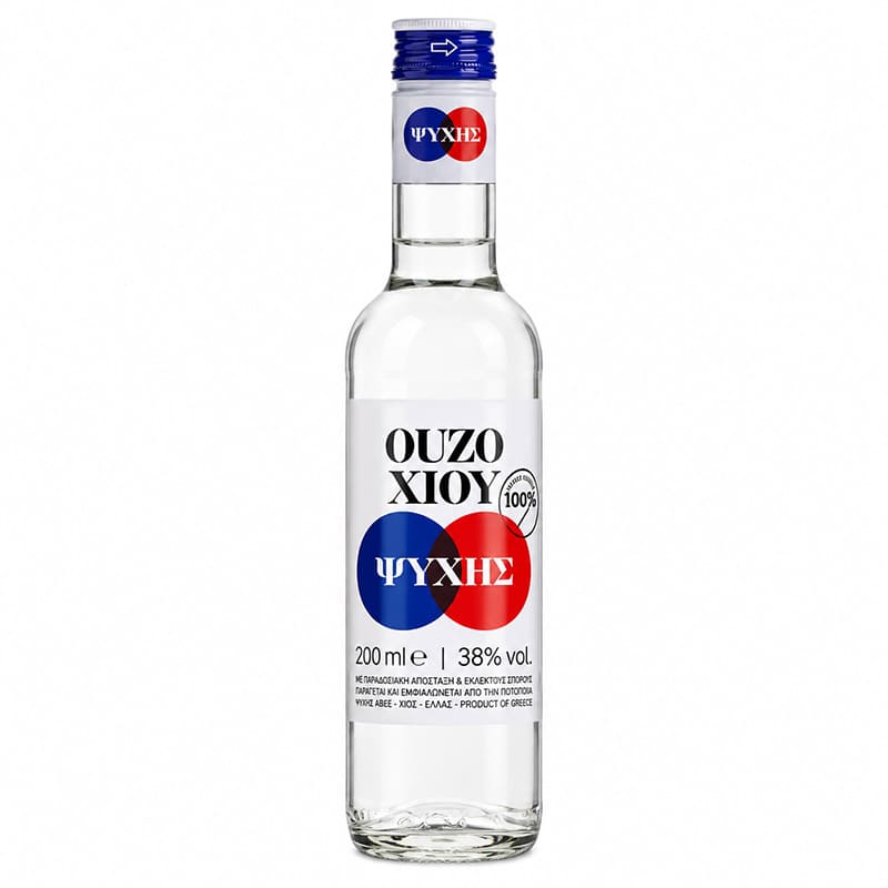 Ούζο Χίου 100% Εξ' Αποστάξεως 38%vol 200ml Ψυχής